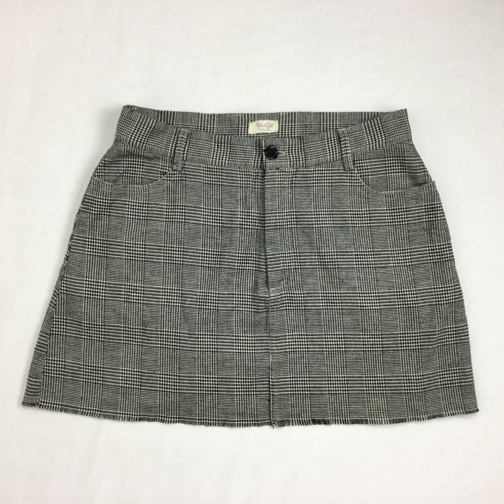 John Golt Mini Black & White Skirt Size Medium